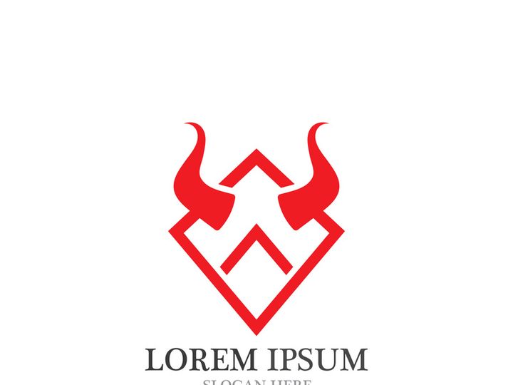 Bull horn logo and symbols template icons app