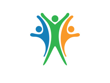 Colorful community group team People Logo Design preview picture