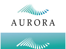 aurora logo design icon illustration vector template