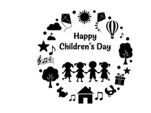 happy children's day celebration flat design vector illustration