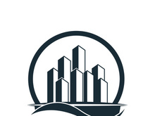 Modern City skyline illustration in flat design