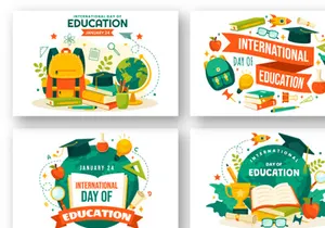 12 International Education Day Illustration