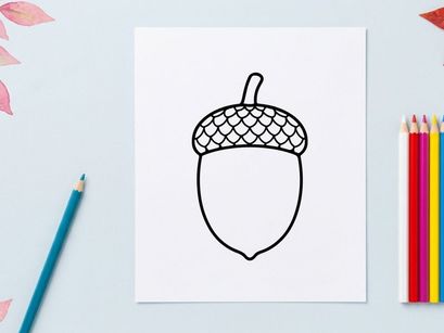 Ilustrasi kacang lucu bergaya kartun. Grafis bertema alam yang menyenangkan untuk anak-anak dan proyek pendidikan