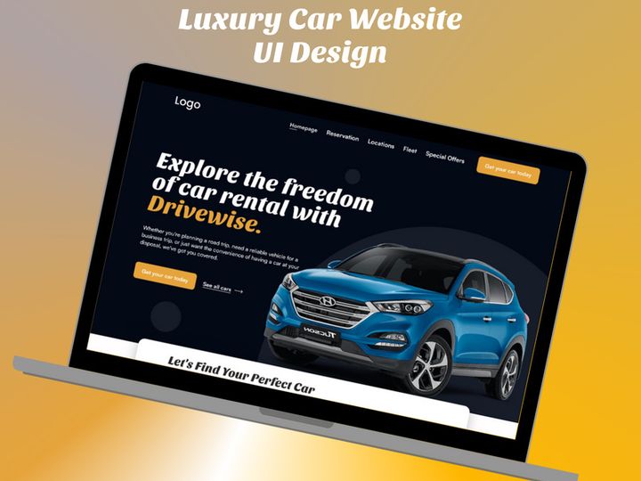 Car Website UI/UX Design – Modern, Minimal & Responsive Concept