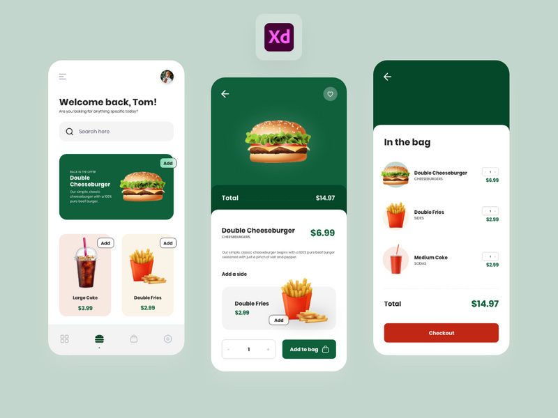 Burger App iOS UI KIT Exploration