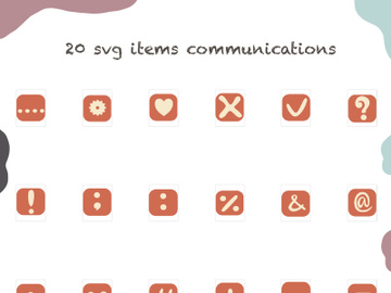 20 svg illustration stamps stickers icons communication images pictures preview picture