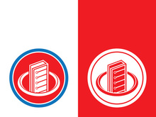 Digital book logo technology vector icon design