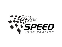 Race flag design illustration