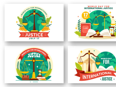 12 Day of Justice Illustration