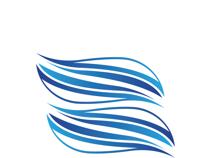 Wave beach vector illustration design logo