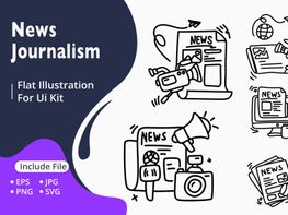 News & Journalism Illustration Bundle preview picture