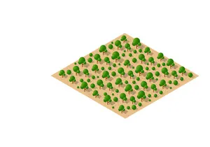 Vector desert natural landscape