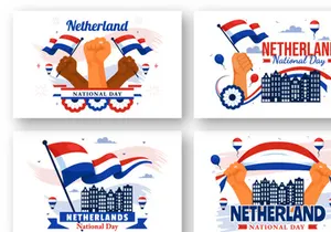 12 Netherlands National Day Illustration