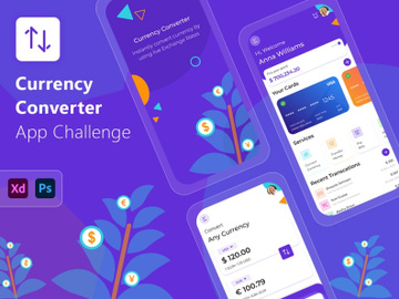 Currency Converter App UI/UX Design preview picture