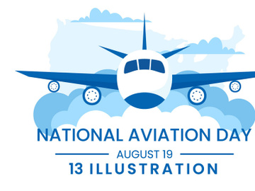 13 National Aviation Day Illustration preview picture