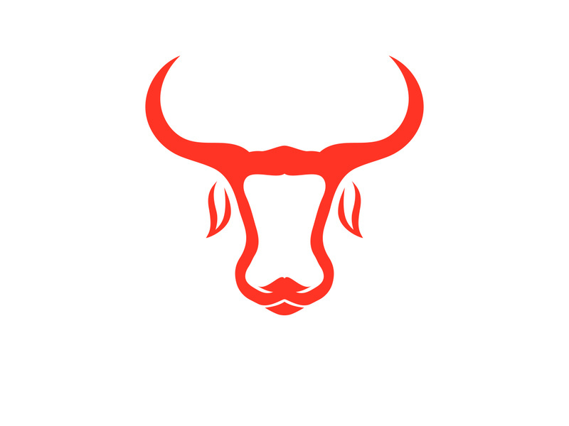 Devil horn red logo icon