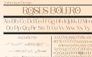 Roses Bolero Elegant Sans Serif