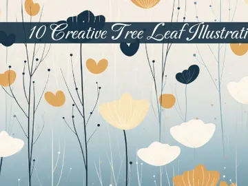 Creative tree leaf illustration Ai image preview picture
