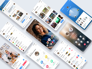 Contacts - Call, Message, Video chat and Share mobile app UI Kit preview picture
