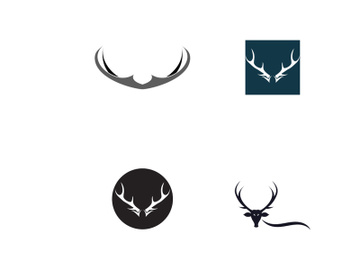 Deer head antler logo preview picture