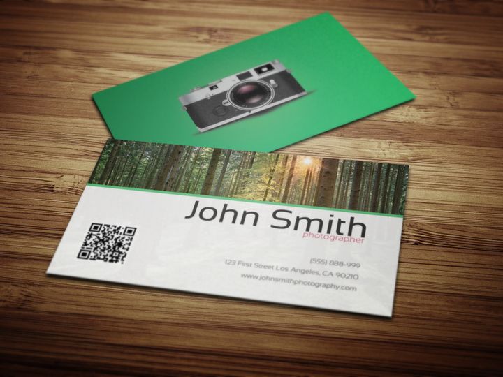 Photographer Business Card Template