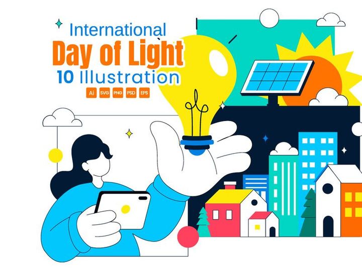 10 International Day Of Light Illustration