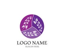 Lavender flower vector icon illustration design template