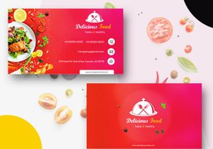 Creative Food Business or Visiting Card Design