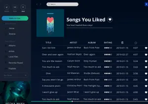 Music Player Layout