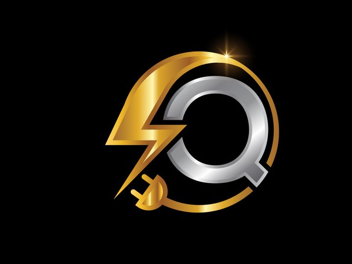 Electrical sign with the English alphabet, Electricity Logo, Power energy logo, and icon vector design