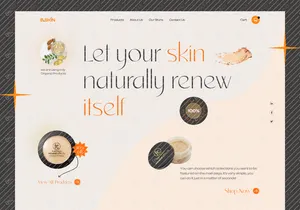 Beauty Product Landing page