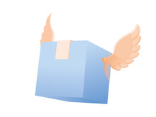 Fast delivery illustration