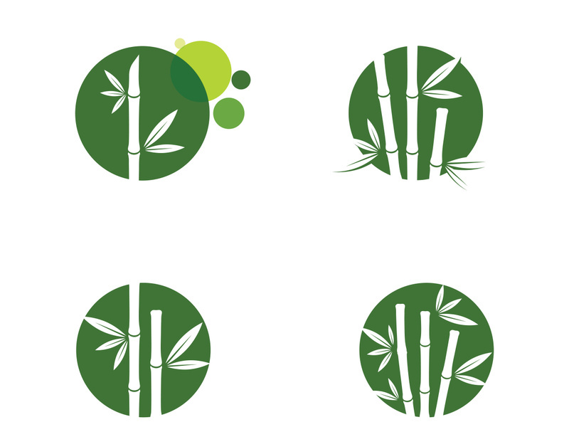 Bamboo vector icon illustration