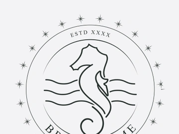 Sea horse logo preview picture
