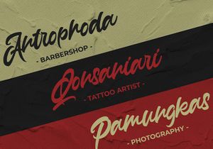 Anasite Malela - Bold Script Font