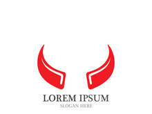 Bull horn logo and symbols template icons app