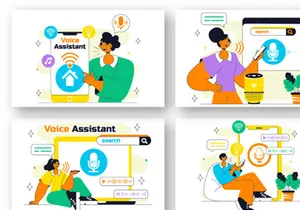 10 Voice Assistant Smart Devices Illustration