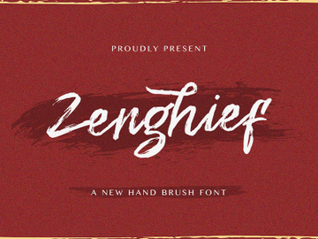 Zenghief - Hand Brush Font preview picture