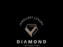 Jewelry Logo Template Design, diamond shop, accessories fashion Design, simple icon