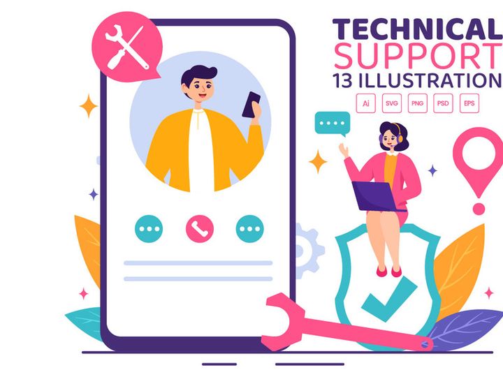 13 Technical Support System Illustration