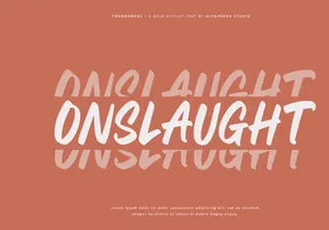 Thunderous - Bold Display Font
