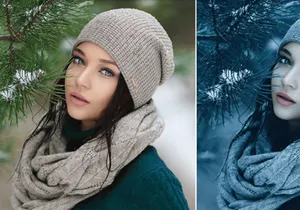 Moody Dark Blue - Color Grading Effect in Photoshop