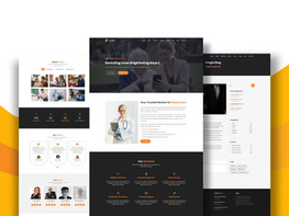 Elderly care landing page Template preview picture