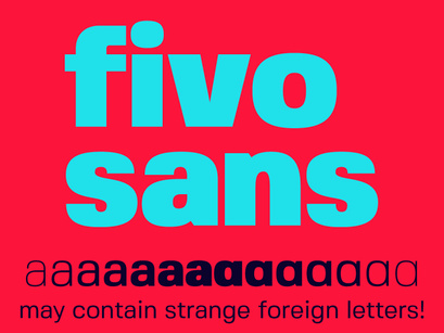 Fivo Sans – Free Font Family
