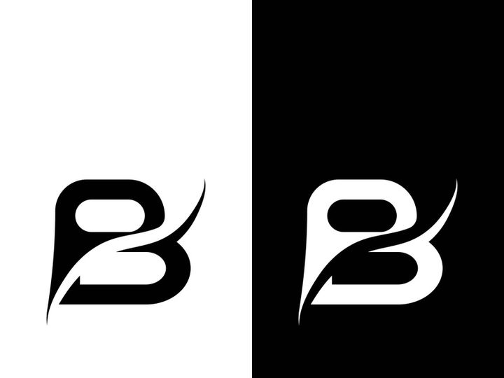 B letter logo template vector illustration