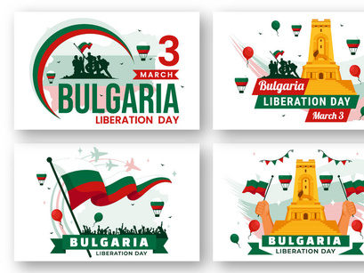 12 Bulgaria Liberation Day Illustration