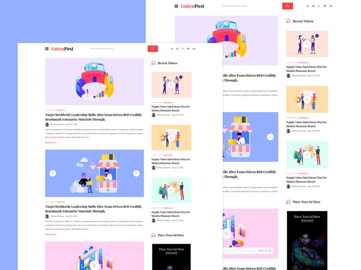 #03 GutenPost- Gutenberg Blog Web Template