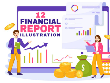 12 Financial Report Illustration preview picture