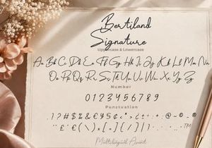 Bertiland Signature – Monoline Script Font