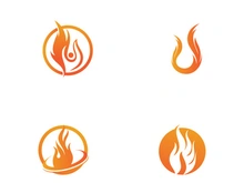 Fire Logo Template  Flame Symbol  Icon Vector